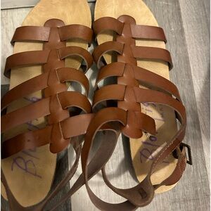 Blowfish brown strappy sandals